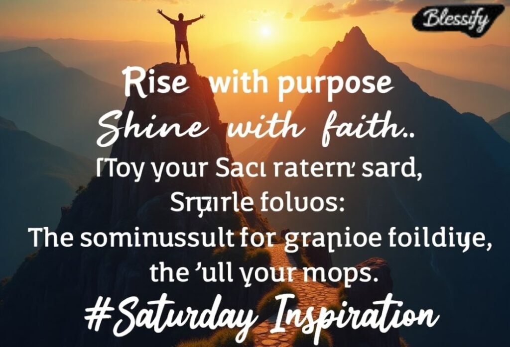 Saturday Blessings